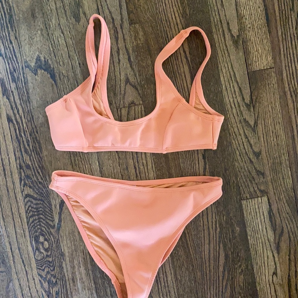Orange swimsuit